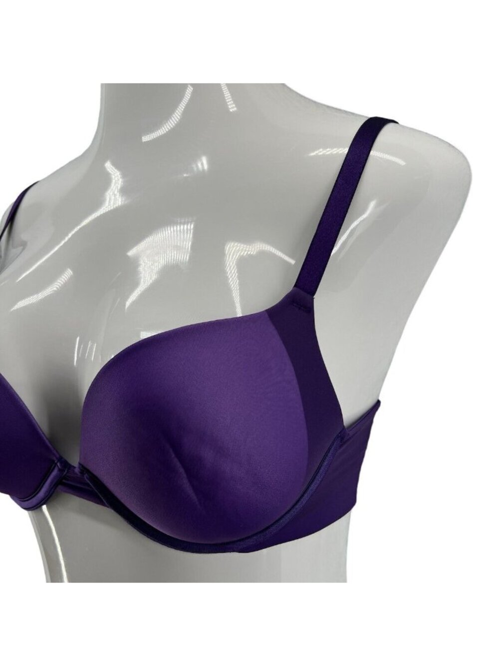 Maidenform 34D Underwire Contour Bra T-Shirt Purple Soft Cup EUC RN 27701 - Picture 4 of 13